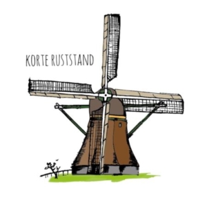 Molen met de wieken in een hoek van 90 graden met de grond: dit is de korte ruststand